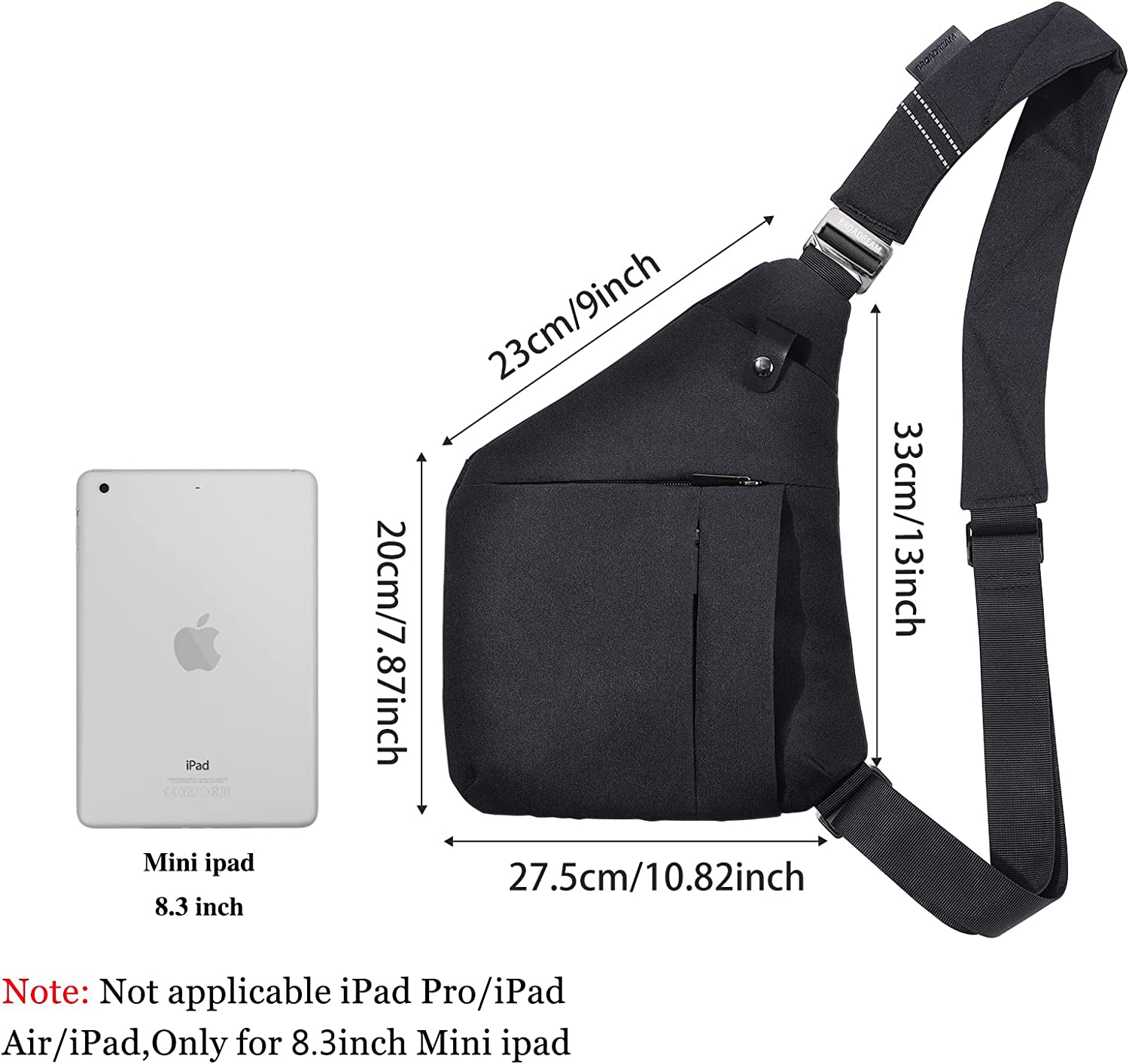 VADOO Sling Bag - Anti-theft Crossbody Shoulder Bag for Men and Women - Image 2